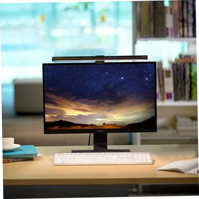 Alt view image 6 of 7 - Angoily Monitor Light Led Screen Lamp Clip Light Eye-Care Desk Lamp for Desktop Pc and