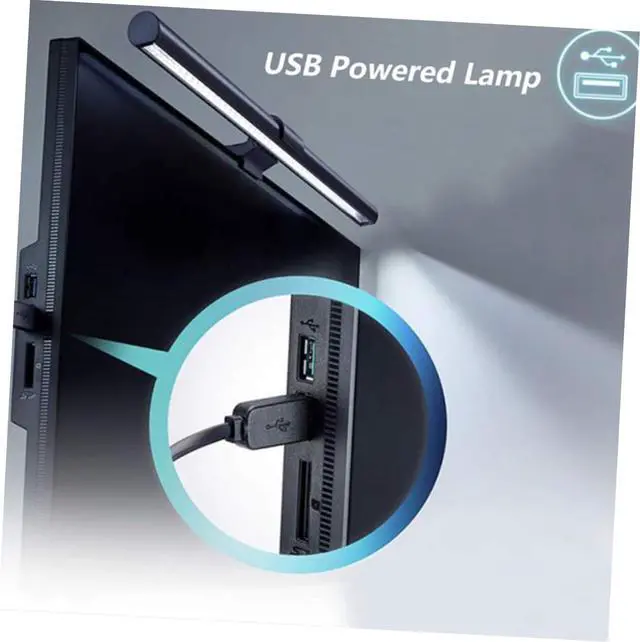 Alt view image 7 of 7 - Angoily Monitor Light Led Screen Lamp Clip Light Eye-Care Desk Lamp for Desktop Pc and