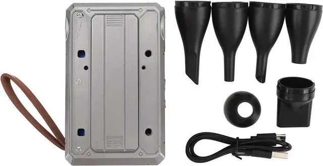 Main image of Dust Blower, High Speed Turbo Fan Jet Dry Blower LED Light Design Electric Air Duster Portable Power Bank Mini Turbo Fan for Car Computers Keyboard Camera