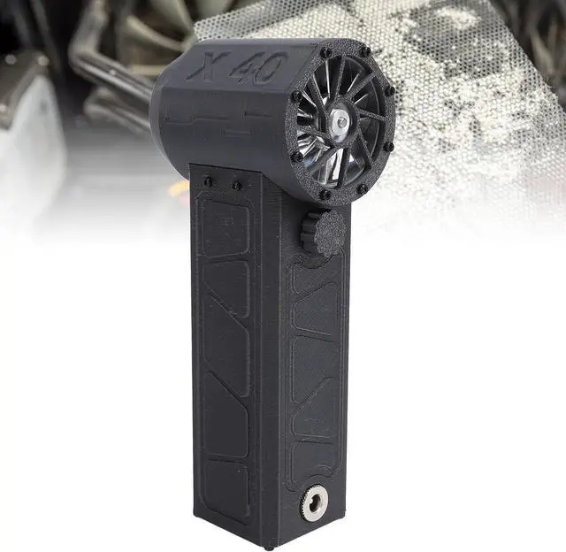 Alt view image 4 of 7 - Handheld Turbo Fan, Portable Mini Turbo Fan Stepless Adjustable Speed Electric Cleaner Air Duster Keyboard Cleaner for Laptop, Computer