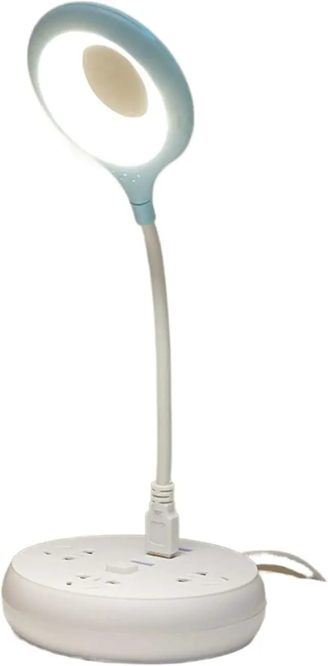 Main image of Small Black Table lamp Portable Desk Lamp LED Light for Computer Laptop Ring Eye Care Led Lamp Desk Lamp (Color : Blue) (Blue)