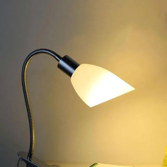 Alt view image 6 of 7 - LED Desk Lamp Plug-in Reading Light Writing Lamp for Students and Children Portable Table Lamp with Clip-on Lamp, Three-Stage Dimming Table Lamp Reading Lamp