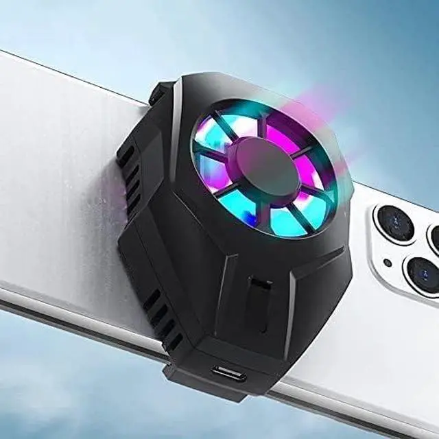 Alt view image 2 of 5 - Portable Mobile Phone Cooler Cooling Fan Smartphone Game Holder Cooling Pad Back Clip