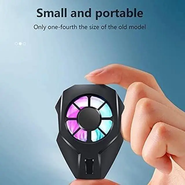 Alt view image 3 of 5 - Portable Mobile Phone Cooler Cooling Fan Smartphone Game Holder Cooling Pad Back Clip