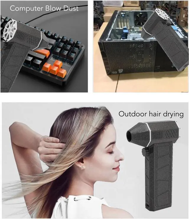 Alt view image 3 of 7 - Pocket Dust Blower, Portable Portable Super High Efficiency 200000RPM for Car for Computer