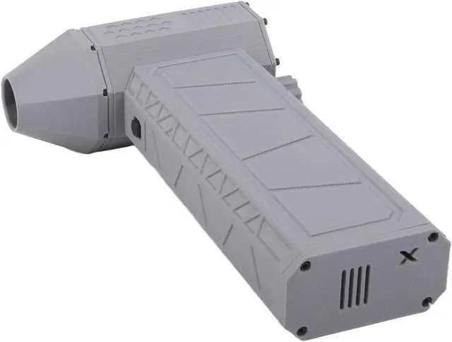 Alt view image 6 of 7 - Compact Hand Powerful Jet Dry Blower Fan for Quick and Efficient - Mini Blower for Keyboards, Cameras, and Sofas Type C Charging (Grey)