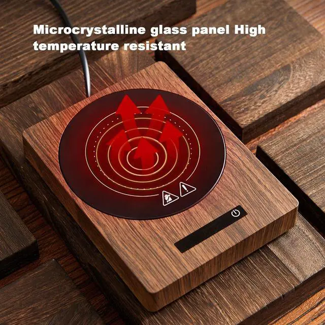 Alt view image 2 of 7 - Coffee Mug Warmer, Candle Warmer with Auto Shut Off & 5-Temp Settings & 8-Automatic Shutdown, Mug Warmer for Desk, Coffee Cup Warmer for Coffee, Beverage, Candle, Milk, Tea