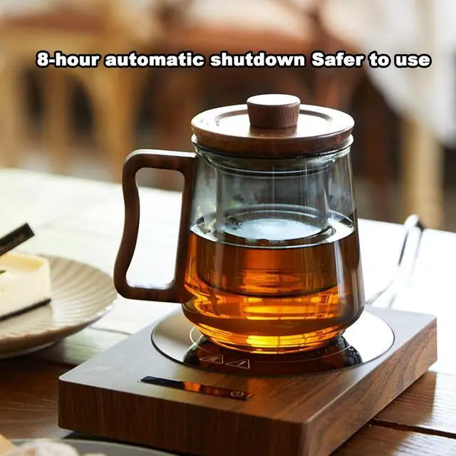Alt view image 4 of 7 - Coffee Mug Warmer, Candle Warmer with Auto Shut Off & 5-Temp Settings & 8-Automatic Shutdown, Mug Warmer for Desk, Coffee Cup Warmer for Coffee, Beverage, Candle, Milk, Tea