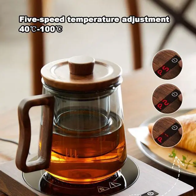 Alt view image 5 of 7 - Coffee Mug Warmer, Candle Warmer with Auto Shut Off & 5-Temp Settings & 8-Automatic Shutdown, Mug Warmer for Desk, Coffee Cup Warmer for Coffee, Beverage, Candle, Milk, Tea