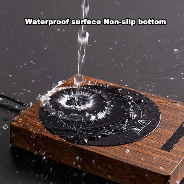 Alt view image 6 of 7 - Coffee Mug Warmer, Candle Warmer with Auto Shut Off & 5-Temp Settings & 8-Automatic Shutdown, Mug Warmer for Desk, Coffee Cup Warmer for Coffee, Beverage, Candle, Milk, Tea