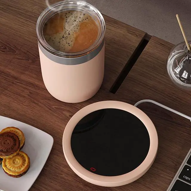 Alt view image 2 of 7 - Coffee Mug Warmer, Microgravity Switch Electric MugCup Warmer for Desk, Electric Beverage Candle Wax Cup Warmer for Hot Tea, Cocoa, MilkMug Warmer for Desk (Green)