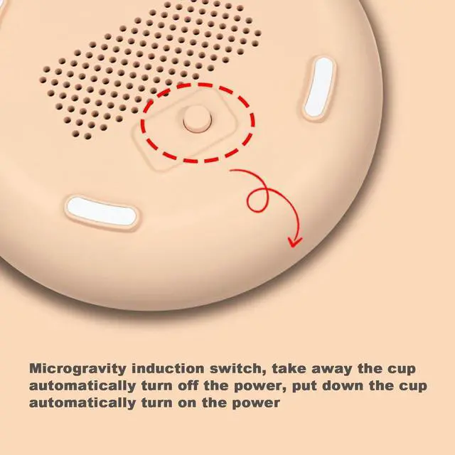 Alt view image 4 of 7 - Coffee Mug Warmer, Microgravity Switch Electric MugCup Warmer for Desk, Electric Beverage Candle Wax Cup Warmer for Hot Tea, Cocoa, MilkMug Warmer for Desk (Green)