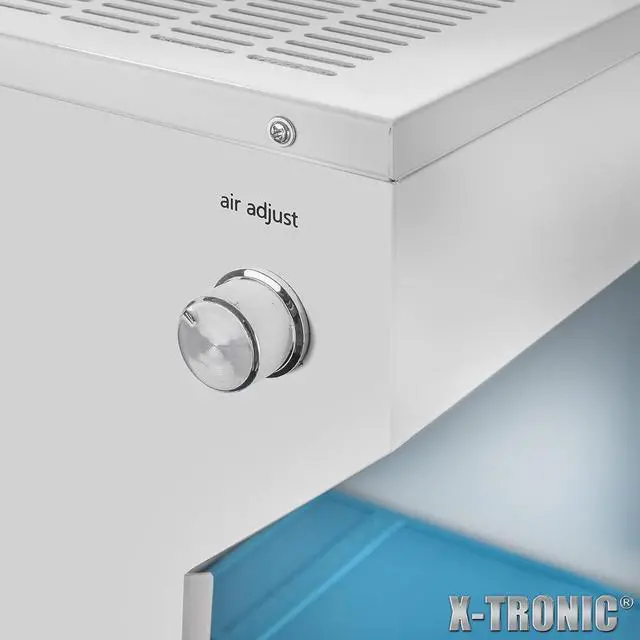 Alt view image 5 of 7 - X-Tronic Model #DFX-100  20 Watt Compact Dust Free Room  Adjustable Fan Speed  Adjustable Dust Detection and Work Light  Work Table w/Silicone Work Mat  Antistatic Alligator Clip  Lint Roller