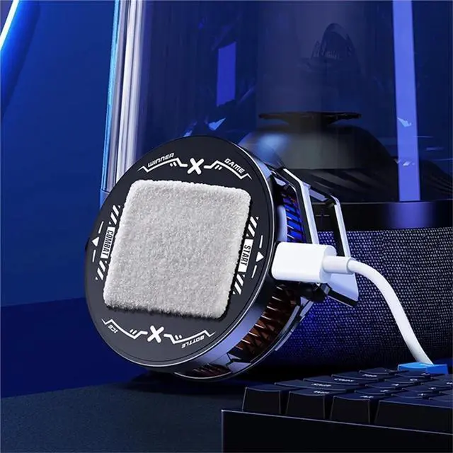 Alt view image 2 of 4 - Magnetic & Rotatable Back Clip Semiconductor Mobile Phone Cooler Radiator Strong Cooling RGB Cell Phone Cooler Phone Cooling Fan