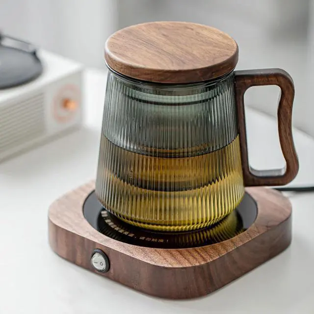 Alt view image 4 of 7 - Coffee Mug Warmer, Cup Warmer for DeskElectronics Coffee Warmer Mug Warmer for Desk, Smart Coffee Cup Warmer for Desk, Beverage Warmer for Tea, Milk, Coffee, Wax and Candle (Square-Shaped)