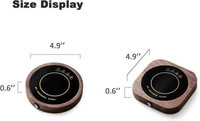 Alt view image 7 of 7 - Coffee Mug Warmer, Cup Warmer for DeskElectronics Coffee Warmer Mug Warmer for Desk, Smart Coffee Cup Warmer for Desk, Beverage Warmer for Tea, Milk, Coffee, Wax and Candle (Square-Shaped)