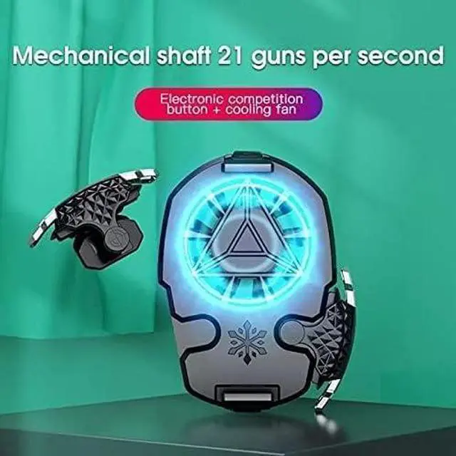 Alt view image 2 of 4 - Universal Mobile Phone Game Cooler System Cooling Fan Gamepad Holder Stand Radiator