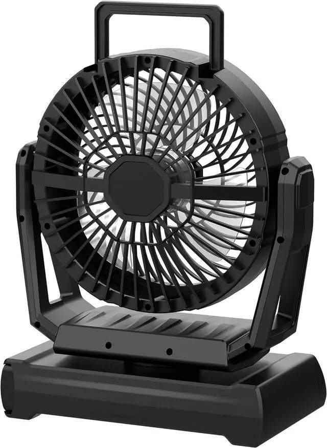 Alt view image 4 of 6 - Outdoor fan, multi-function, three-speed lighting brightness adjustment, nine-speed wind speed adjustment, 20W fast charge, small size display, remote control within 5 meters.m01
