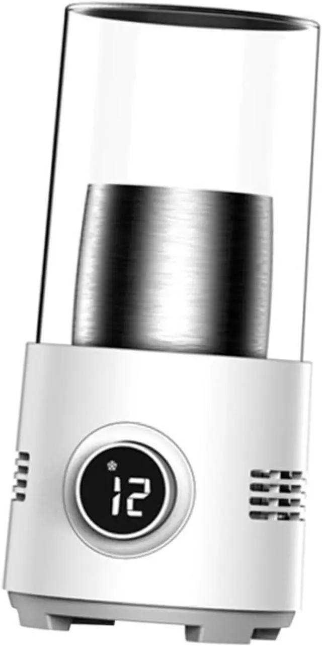 Main image of Unomor 1pc Smart Refrigeration Cup Intelligent Cooler and Warmer for Beverages Digital Temperature Display for Office Home and Travel White