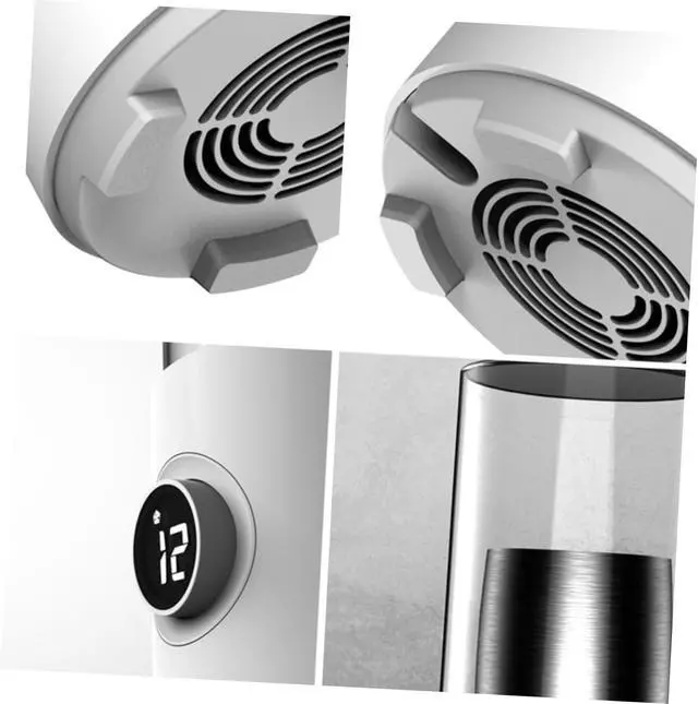 Alt view image 3 of 7 - Unomor 1pc Smart Refrigeration Cup Intelligent Cooler and Warmer for Beverages Digital Temperature Display for Office Home and Travel White