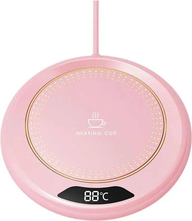 Main image of Mug Warmer,Coffee Warmer for Desk Auto Shut Off,Electric Coffee Cup Warmer with 3-Temp Settings,Smart Coffee Warmer for Desk Keep Coffee, Beverage, Hot Chocolate Warm (Pink)