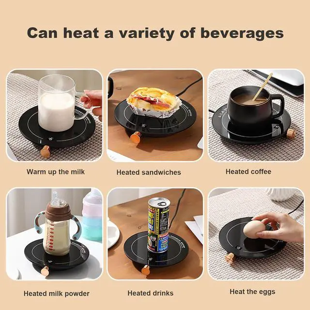 Alt view image 4 of 7 - Coffee Cup Warmers, Candle Wax Melt Warmer for Jar Candles, Safely Releases Scents Without A Flame, Electric Self Heated Plate for Heating Milk, Tea, Hot ChocolateAutomatic Shut-Off for 8 Hours
