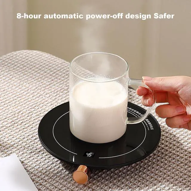 Alt view image 5 of 7 - Coffee Cup Warmers, Candle Wax Melt Warmer for Jar Candles, Safely Releases Scents Without A Flame, Electric Self Heated Plate for Heating Milk, Tea, Hot ChocolateAutomatic Shut-Off for 8 Hours