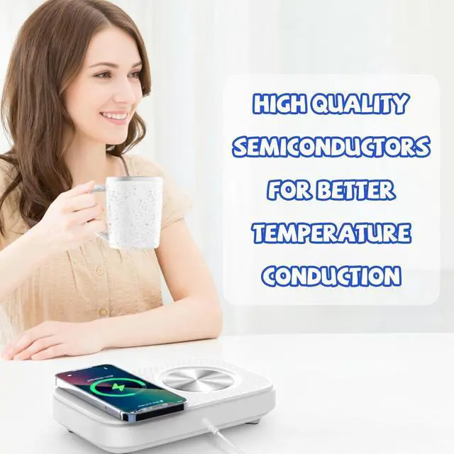 Alt view image 3 of 7 - Warmer and Refrigeration Smart Mug, 3-in-1 Smart Cooler Cups, Up to 130 Or Down to 40 Coffee Cup, Self Heating Coffee Mug, for Office, Travel, HouseholdBlack,