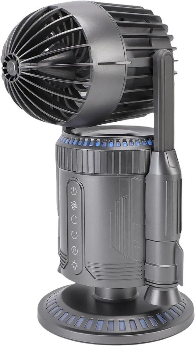 Main image of Rocket Launch Mist Cooling Fan with RGB Light LED, USB C Fast Charging, 360° Rotation, for Game Rooms and Offices
