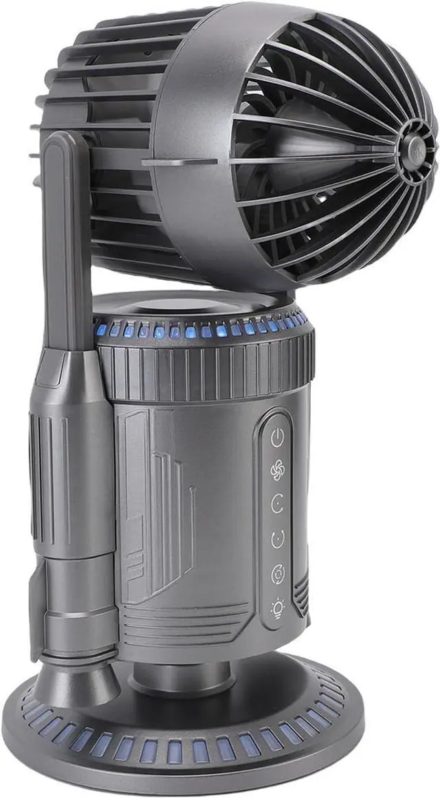 Alt view image 3 of 7 - Rocket Launch Mist Cooling Fan with RGB Light LED, USB C Fast Charging, 360° Rotation, for Game Rooms and Offices