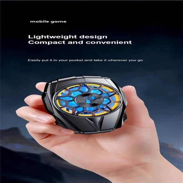 Alt view image 2 of 4 - Universal Mini Mobile Phone Radiator Portable Cell Phone Cooling Fan Game Cooler System Phone Cooler
