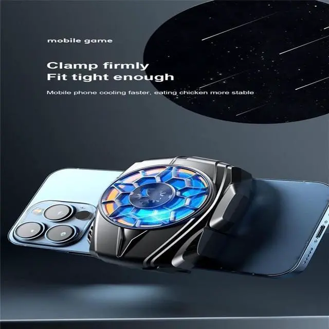 Alt view image 3 of 4 - Universal Mini Mobile Phone Radiator Portable Cell Phone Cooling Fan Game Cooler System Phone Cooler