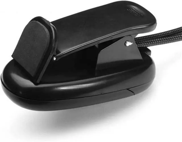 Alt view image 5 of 5 - Small Black Table lamp Flexible 2 Dual Arms Clip On 4 LED Light Lamp for Book Reading Tablet Lamp Drop Shipping