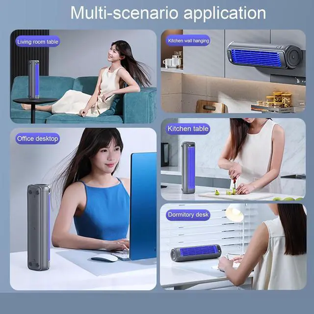 Alt view image 2 of 6 - Outfany Cooling Ace, Portable Outfany Cooling Ace 3.0 Quiet, with 3 Speeds LED Display, Sherum Cooling Ace 2.0 USB Charging, 24h Long-Lasting Battery Life -0203,Apricotwhite-25