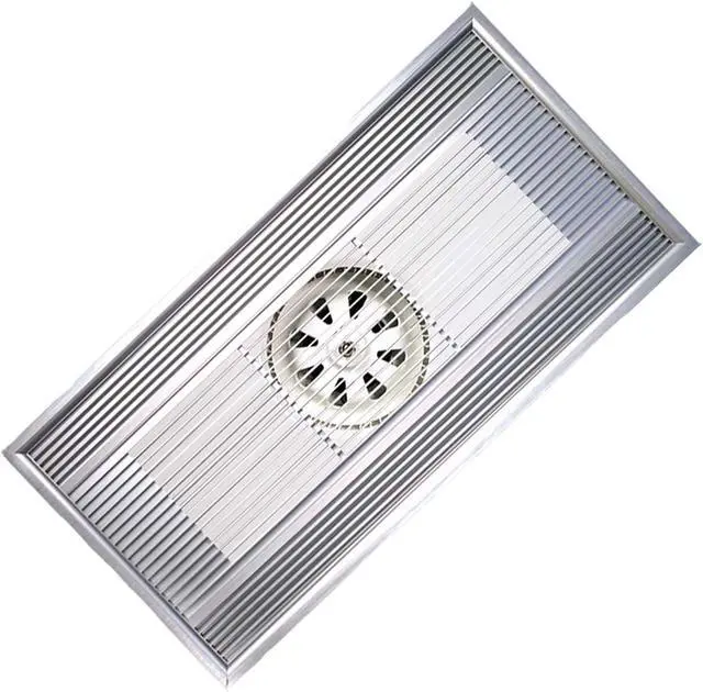 Main image of Ventilation Fan Integrated Ceiling Ventilation Fan 30×60CM High-Power Exhaust Fan for Kitchen Bathroom Rectangular Powerful Aluminum Alloy Ventilation Fan, 60W ventilating Fan(Color:Silver)