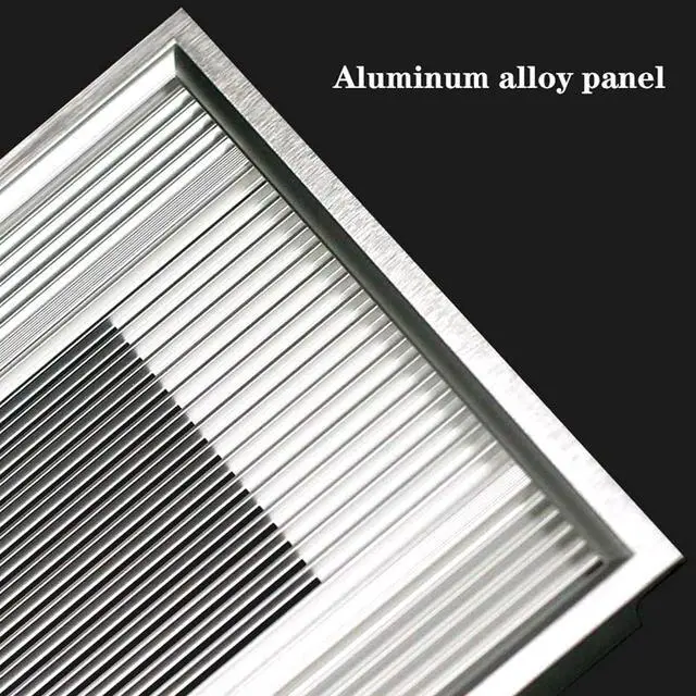 Alt view image 5 of 6 - Ventilation Fan Integrated Ceiling Ventilation Fan 30×60CM High-Power Exhaust Fan for Kitchen Bathroom Rectangular Powerful Aluminum Alloy Ventilation Fan, 60W ventilating Fan(Color:Silver)