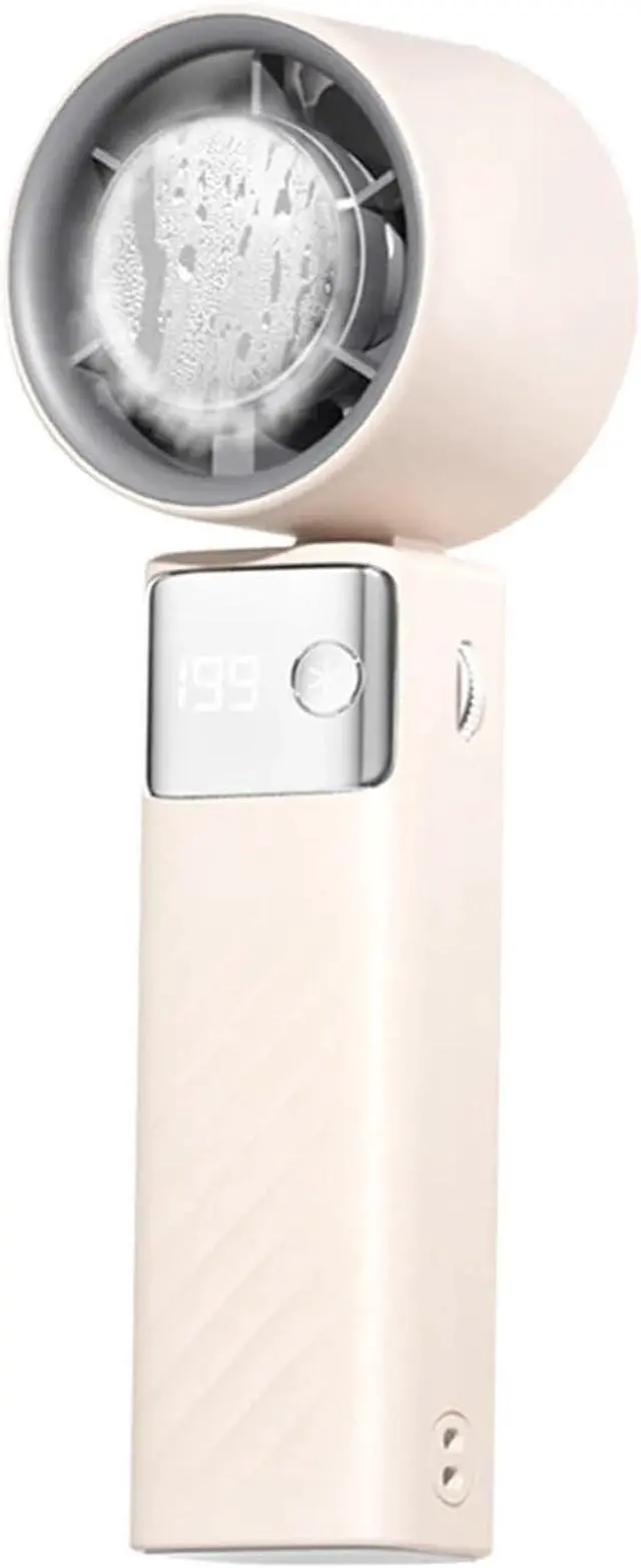 Main image of Portable Handheld Fan Personal Turbo Fan Lightweight Foldable Hand Fan 199 Gear Desktop Cooling Fan Outdoor Travel(Beige)