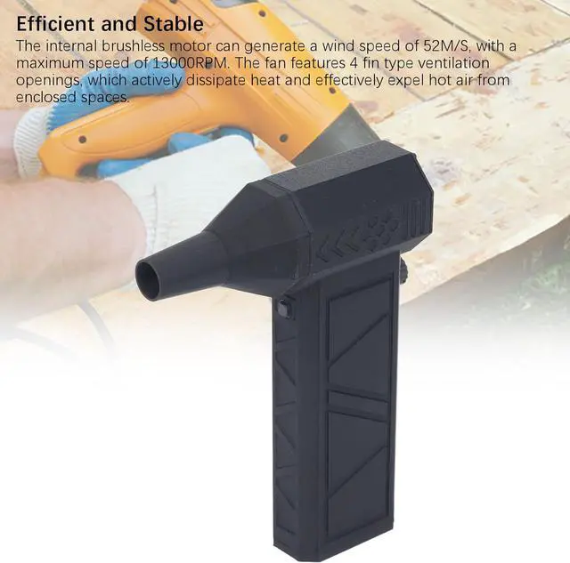 Alt view image 3 of 7 - AMAKO Super High Speed Fan:13000Rpm Variable Speed with Stepless Speed Control,Built in Battery,Turbo High Speed Blower for Car,Keyboard and Industrial Dust Cleaning