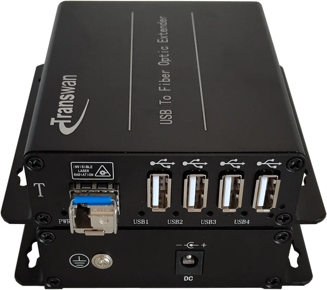 Alt view image 2 of 7 - USB 2.0 hub Over Fiber Extender to Max 5 Km Over 1 Core Single-Mode Fiber, Compatible with USB 1.1, w/SFP Module, Supports Oscilloscope Devices etc