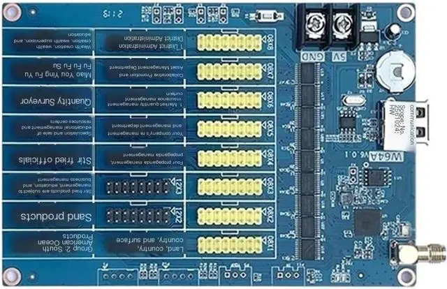 Main image of HD-W64A Monochrome LED Panel LED Display Motherboard Pixel Display USB Port HUB08 HUB12 Motherboard