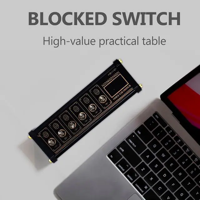 Alt view image 5 of 7 - 6 Port USB Docking Station, 6 Ports USB C Splitter, 9 USB Convenient Input Ports, Data Transmission, with Independent Control Button, Data Transmission, for Home/Office/Travel