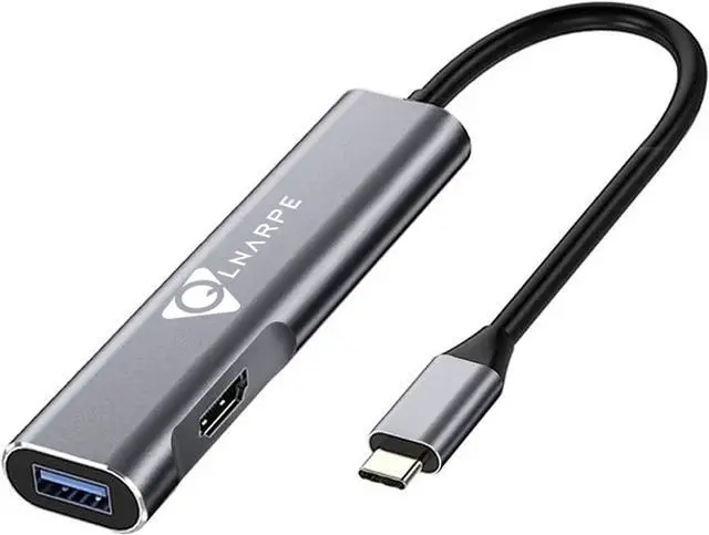 Main image of 5 in 1 USB hubs USB C HUB with USB 3.0, HDMI, SD/Micro SD Cards Reader USB Type C PD Charging Adapter