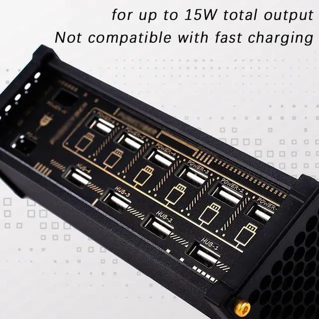 Alt view image 3 of 6 - 6 Port USB Switcher, USB Hub Docking Station, with Independent Control, Button Switch, Data Transmission, Share USB Devices, for Boyfriend Gift