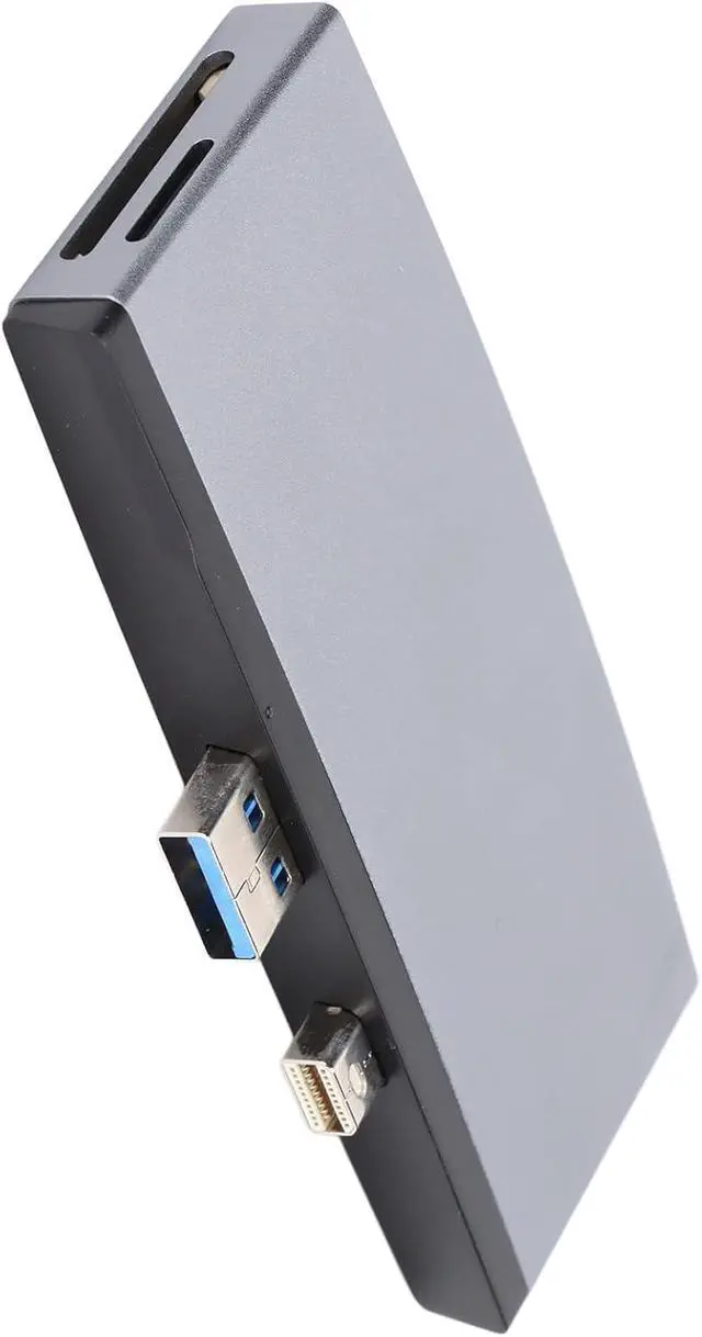 Alt view image 3 of 7 - 6 in 1 USB 3.0 Expansion Dock, Multifunctional 4K High Definition Adapter, Durable Lightweight Design, Wide Compatibility for Flash Disks, Mouse, Keyboard and More Grey