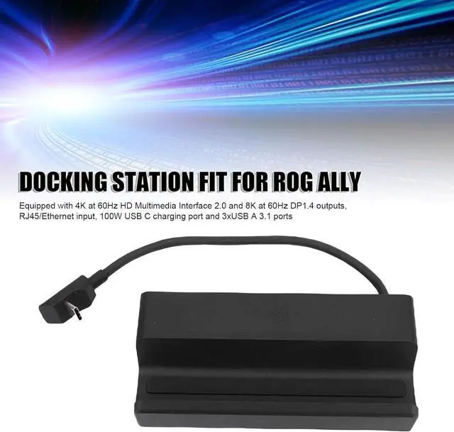 Alt view image 3 of 7 - Yoidesu 7 in 1 Docking Station for Steam Deck, 4K 60Hz HDMI 8K Dock Hub with 100W PD Charging and Gigabit Ethernet for Steam Deck OLED ROG Ally Legion Go (US Plug)