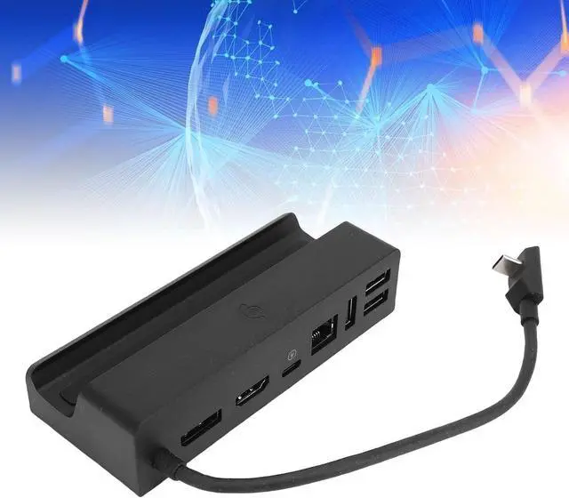 Alt view image 4 of 7 - EBTOOLS 7 in 1 Docking Station, 100W USB C Charging Port and 3xUSB A 3.1 Ports, 4K 60Hz HD Multimedia Interface 2.0 and 8K at 60Hz DP1.4 outputs, 1000Mbps 5Gbps, for Steam Deck Game (US Plug)