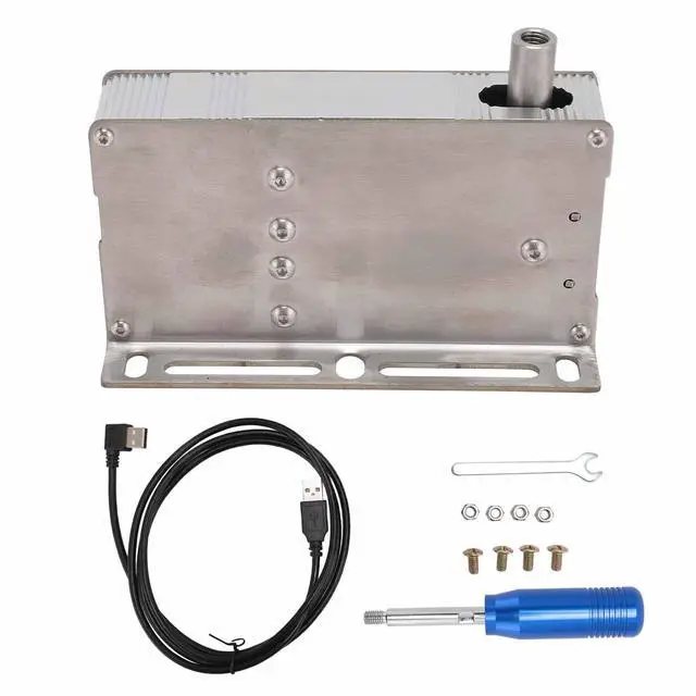 Alt view image 6 of 7 - USB Sequential Shifter, PC Sim Racing Game Shifter for 11 10 7 for L G25 G27 for for T500 Racing Wheel (Blue)