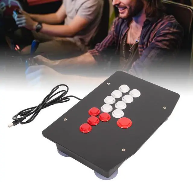 Alt view image 6 of 7 - Stick for STEAM PC Android Devices Fight Stick with USB2.0, Fight Sticks for PC Street Fighter, Directional Keys x 5, Buttons x 8