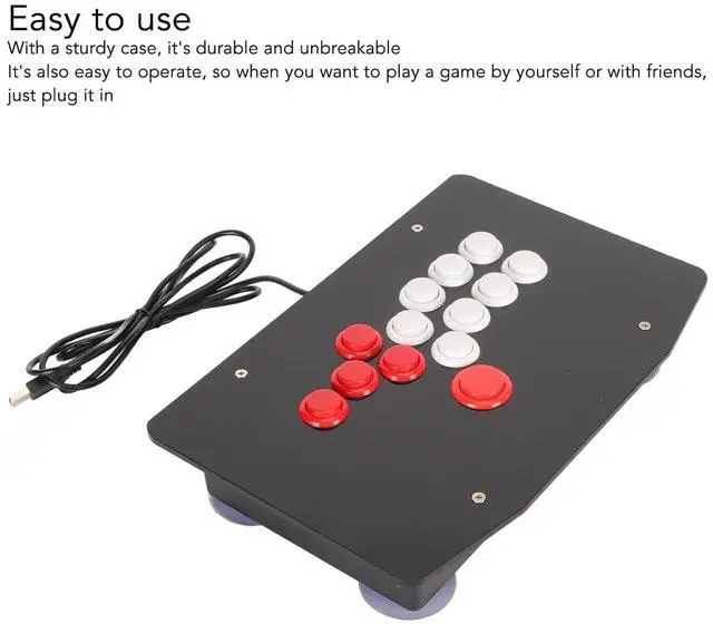 Alt view image 7 of 7 - Stick for STEAM PC Android Devices Fight Stick with USB2.0, Fight Sticks for PC Street Fighter, Directional Keys x 5, Buttons x 8