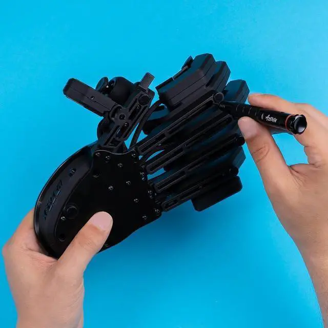 Alt view image 3 of 4 - AZERON Keyzen  Keypad with 32 Fully Mappable Keys, 360° Hall-Effect Joystick, Macros, Adjustable Ergonomic Design, Cherry MX Switches, N-Key Rollover. (Black, Cherry MX Red)